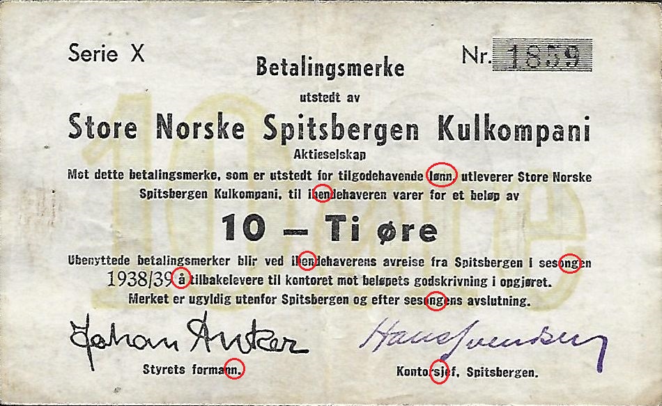 UNC Russia Norway Spitzbergen Arcticugol 1 Kopek 1978 